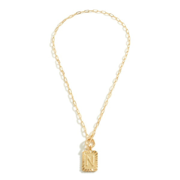 Gold Initial Necklace