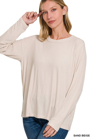 Jessie Ribbed Mineral Wash Top