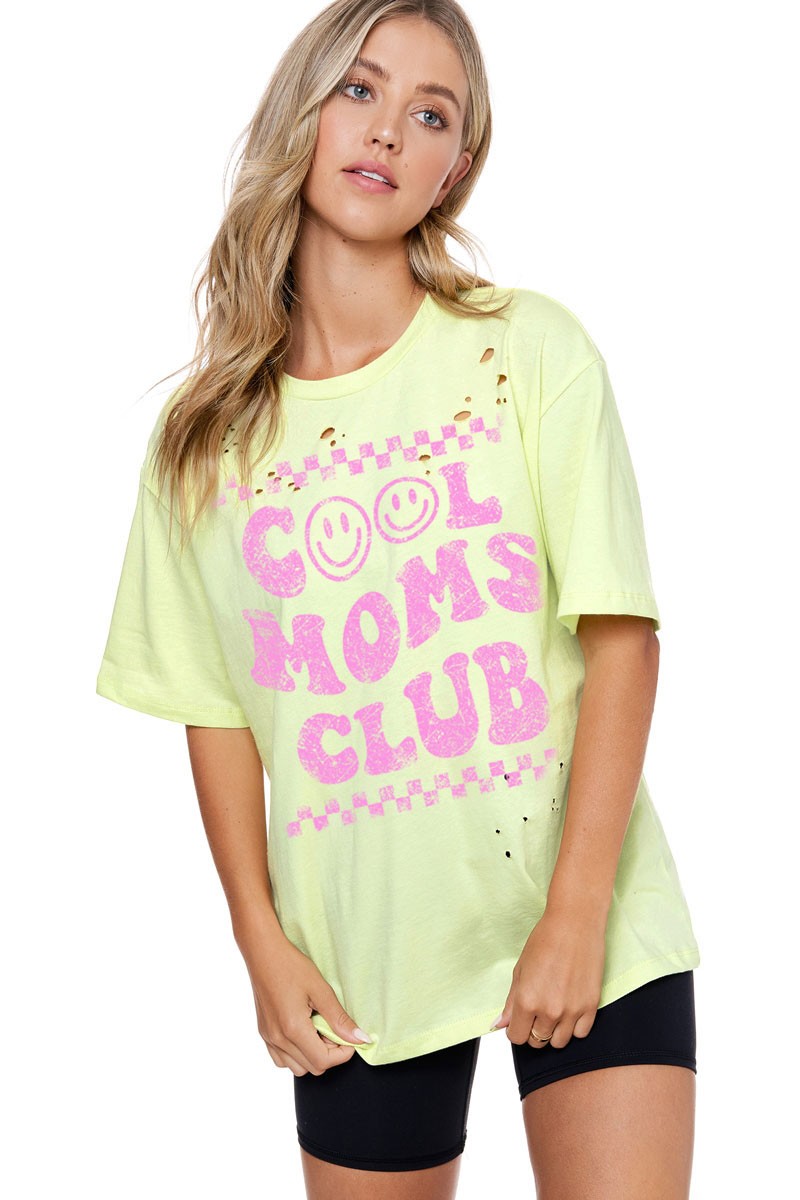 Cool Moms Club Neon Tee