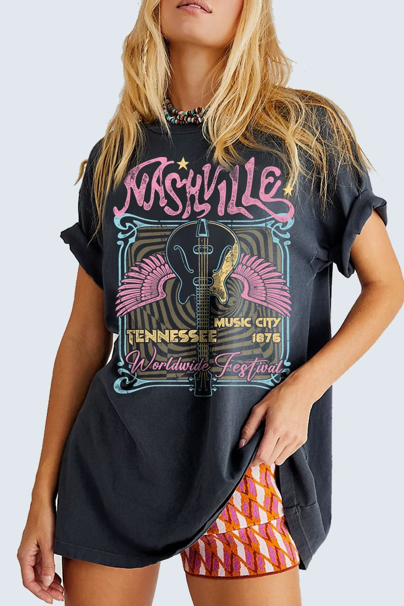 Groovy Nashville Oversized Tee