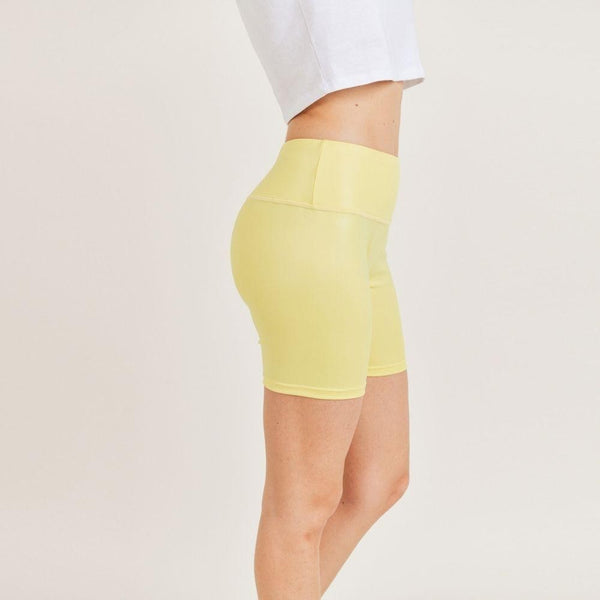 Lemon Shine Biker Shorts