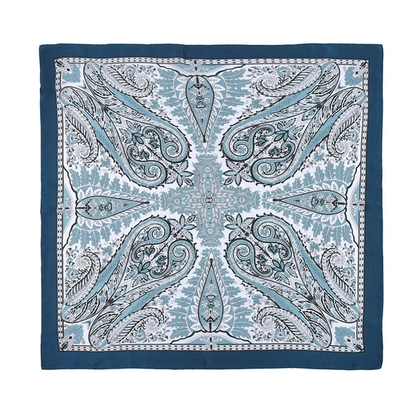 Blue Paisley Bandana Scarf