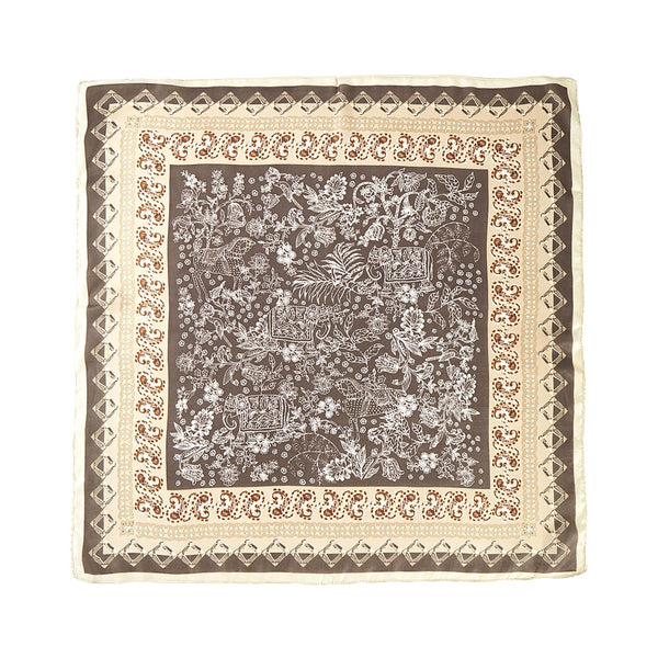 Brown Paisley Bandana Scarf