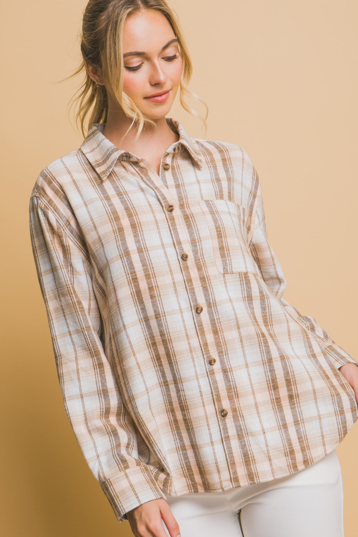 Khaki Flannel Shirt