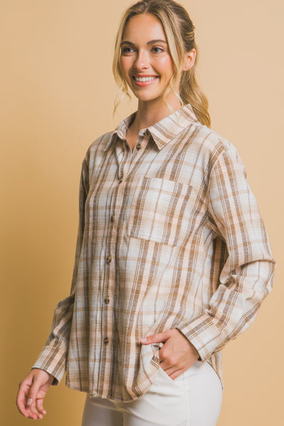 Khaki Flannel Shirt