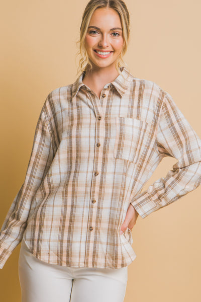 Khaki Flannel Shirt