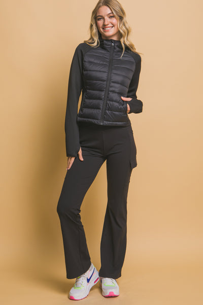 Active Puffer Jacket- Black