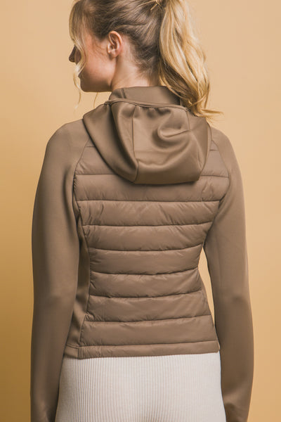 Active Puffer Jacket- Mocha