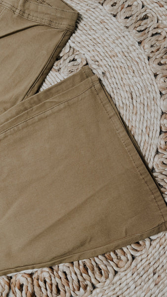 Camel Flare Jeans