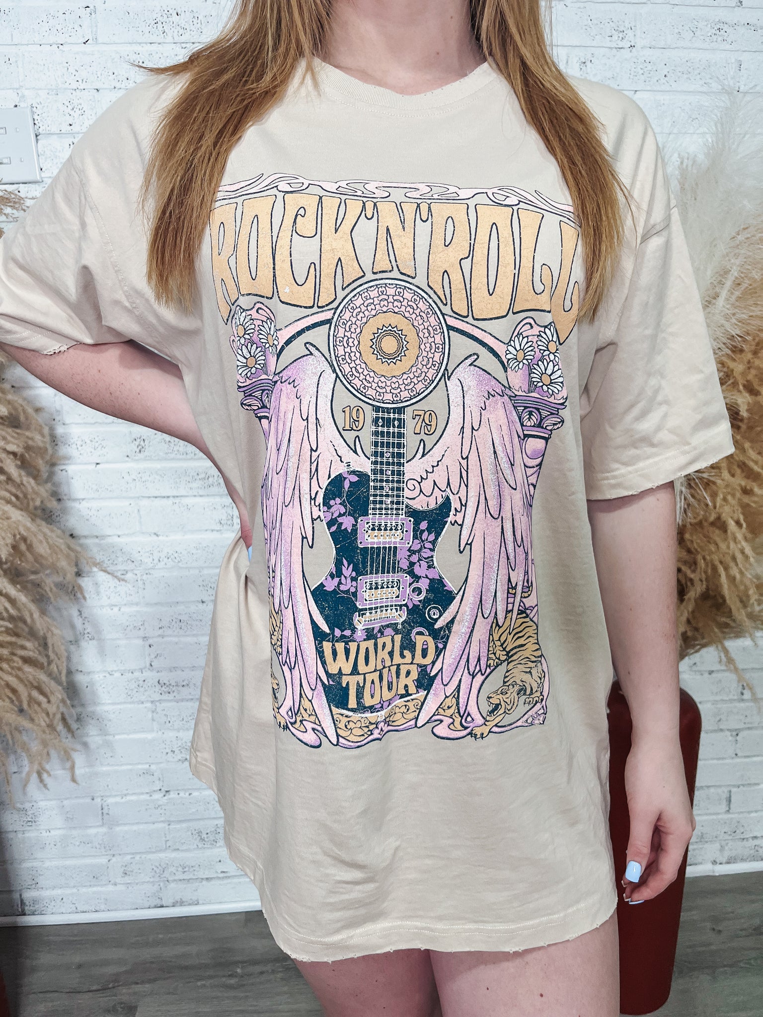 Rock N' Roll Oversized Tee