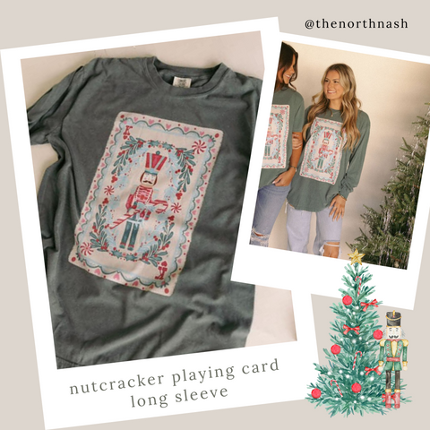 Nutcracker Card Long Sleeve Tee