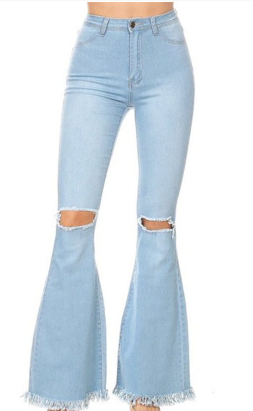 Cortney Denim Bell Bottom Jeans