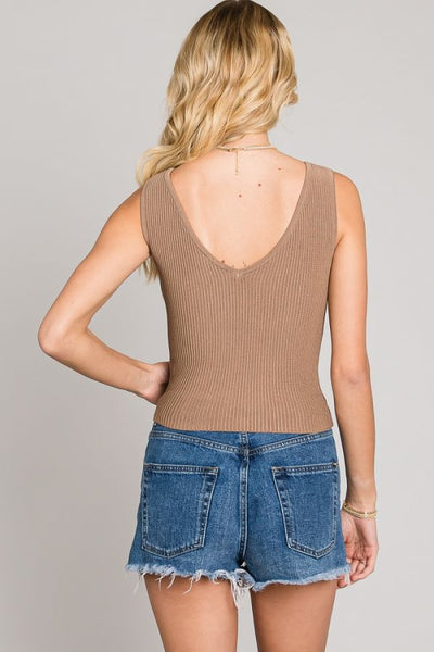 Ellison Cropped Ribbed Tank