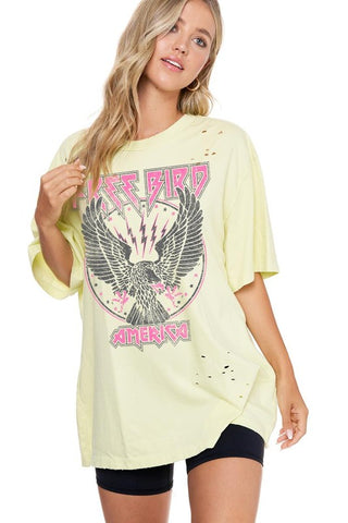 Neon FreeBird Oversized Tee