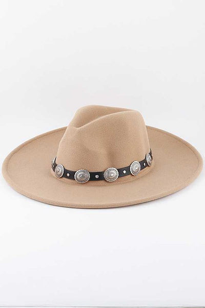 Concho Belt Wide Brim Hat