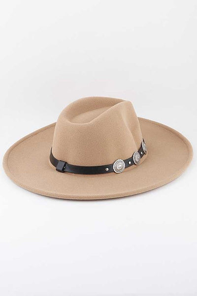 Concho Belt Wide Brim Hat