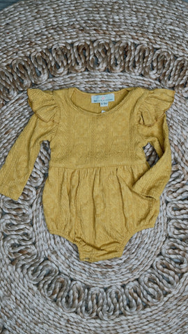 Lyla Mustard Romper