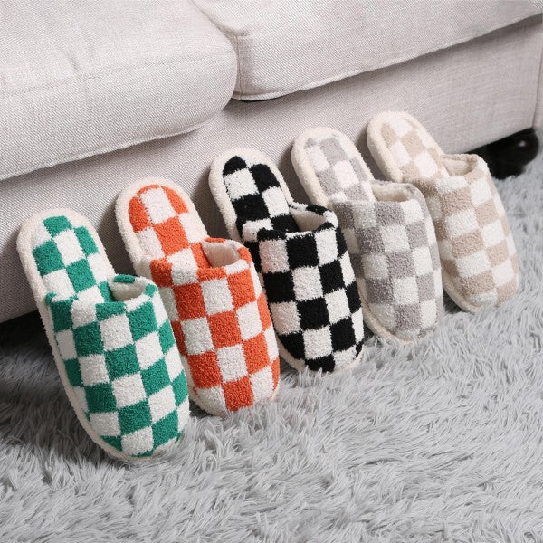 Checker Slippers