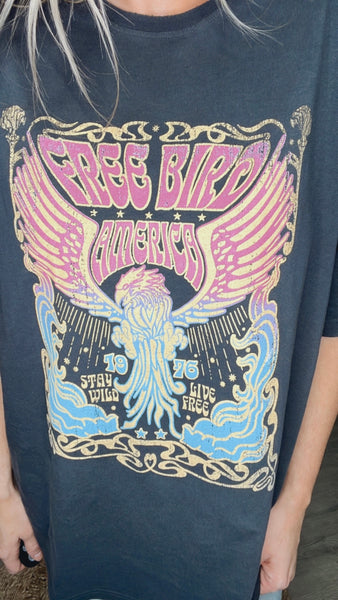 Free Bird Oversized Tee