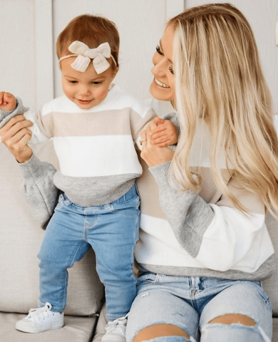 Delilah Striped Sweater- Mommy & Me